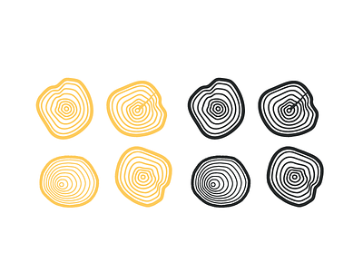 Tree Ring Branding - Icon for logo branding contour cut graphic icon identity natural plant ring tree