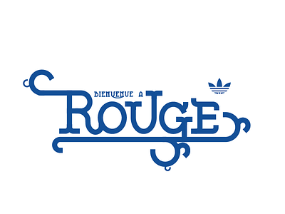 Adidas Rouge Re-release Typography adidas classic custom france graphic design lucas lucas jubb rouge text type typography vintage