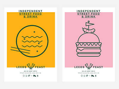 Street Food Poster event festival identity illustration lucas jubb poster start up street food