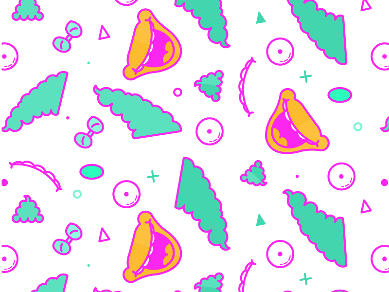 Krusty The Clown Pattern by Lucas Jubb on Dribbble