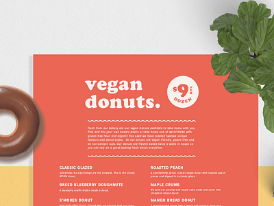 Good Root Vegan Menu Identity branding donut identity logo menu pattern restaurant stickers typography vegan vegetarian
