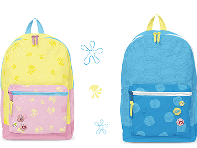 Backpack Pattern Spongebob Squarepants backpack children clothing kids nickelodeon pattern retail school spongebob squarepants