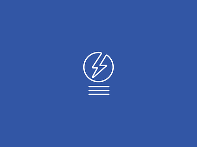 Icon for electrical company - Approved LDR Electrical electrical electrician freelance graphic design icon identity leeds light bulb logo logo mark lucas jubb yorkshire