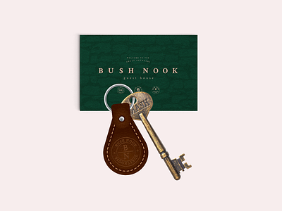 Bush Nook Guesthouse bespoke branding branding agency business card guesthouse logo lucas jubb turtle and hare typography