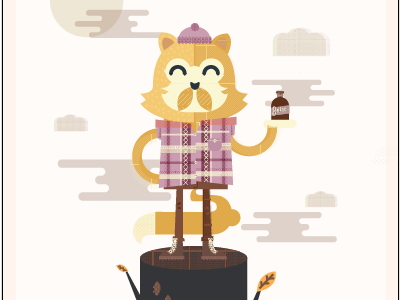 Lumberjack Fox (un-finished) beard character fox fox fox halftone illustration illustrator log logo lucas jubb lumberjack moon shirt tree vector vintage whiskey