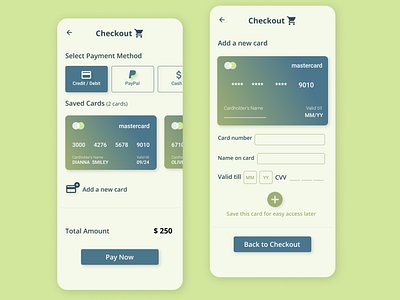 Daily UI #002 Credit Card Checkout