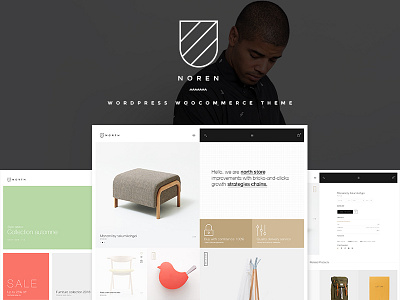 Noren- Shop WordPress WooCommerce Theme clean ecommerce minimal shop simple unique wordpress