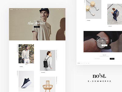Nos't -Simple E-Commerce Concept ! clean fashion minimalist shop woocommerce wordpress