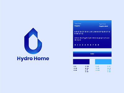 Hydro Home Logo Design brand identity brand style branding company branding corporate identity corporate logo design graphic design icon illustration logo