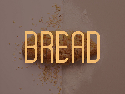 Bread Typography logo design_ Custom Typography