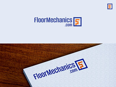 FloorMechanics branding custom logo environment flat logo design floor flooring fresh industry logo logistic logo logo mechanic logo minimalist modern professional realestate logo recycle reinnovate reuse shipping logo typography