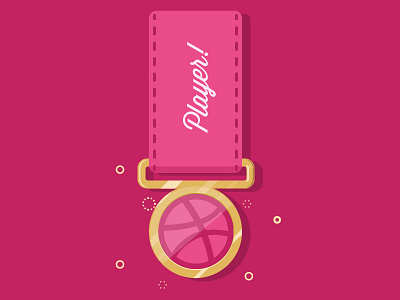 Dribbble Player debut dribbble gold invitation medal player