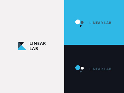 Linear Lab branding geometric layout logo logotype polygon theme typography