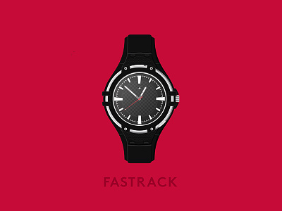 Fastrack! art clock fastrack illustration surreal vector watch