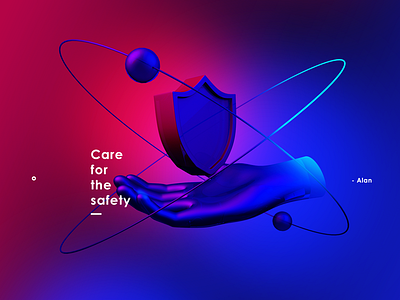 Care fpr the safety 3d c4d safety the character image