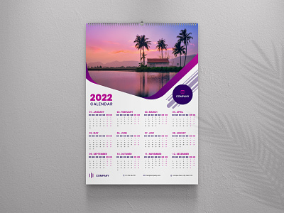 One page wall calendar design 2022 2022 calendar calendar calendar 2022 calendar template design wall calendar