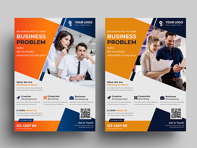 Corporate Business Flyer Design, A4 Business Flyer agency business flyer design
