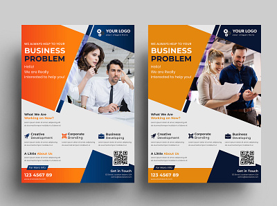 Corporate Business Flyer Design, A4 Business Flyer agency business flyer design