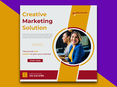 Digital marketing business banner or corporate social media post branding business flyer design graphic design post design social media social media post template