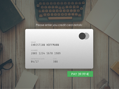 Credit Card Checkout – Daily UI 002 002 checkout credit card dailyui form hipster sketch ui web web design