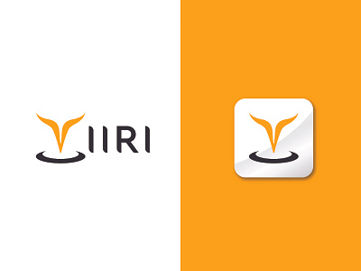YIIRI app ride logo ride share app tech tech logo web
