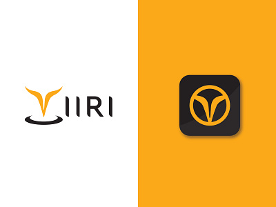 YIIRI app icon drive share app ride share app tech logo