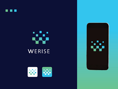 WERISE app icon banner branding crypto tech web logo