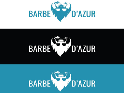 BARBE D'AZUR app logo brand kit branding design business logo fiverr logo designer food logo natural logo natural minimalist