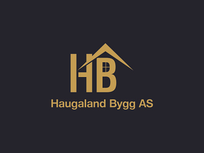 HAUGALAND BYGG AS builder logo hemp logo minimal logo realestate logo realtor