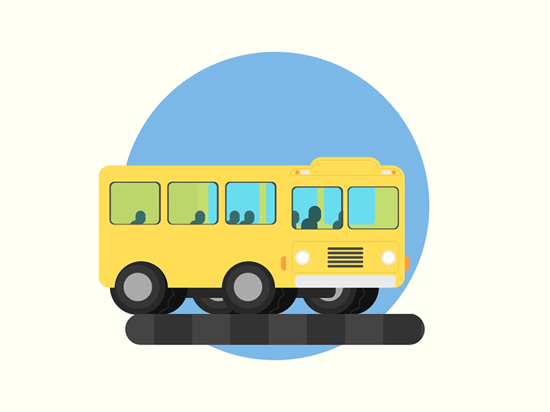 School Bus 2d animation after effects animation animation 2d car drive driver driving motion motion design motion graphic motion graphics school school bus speed vehicle