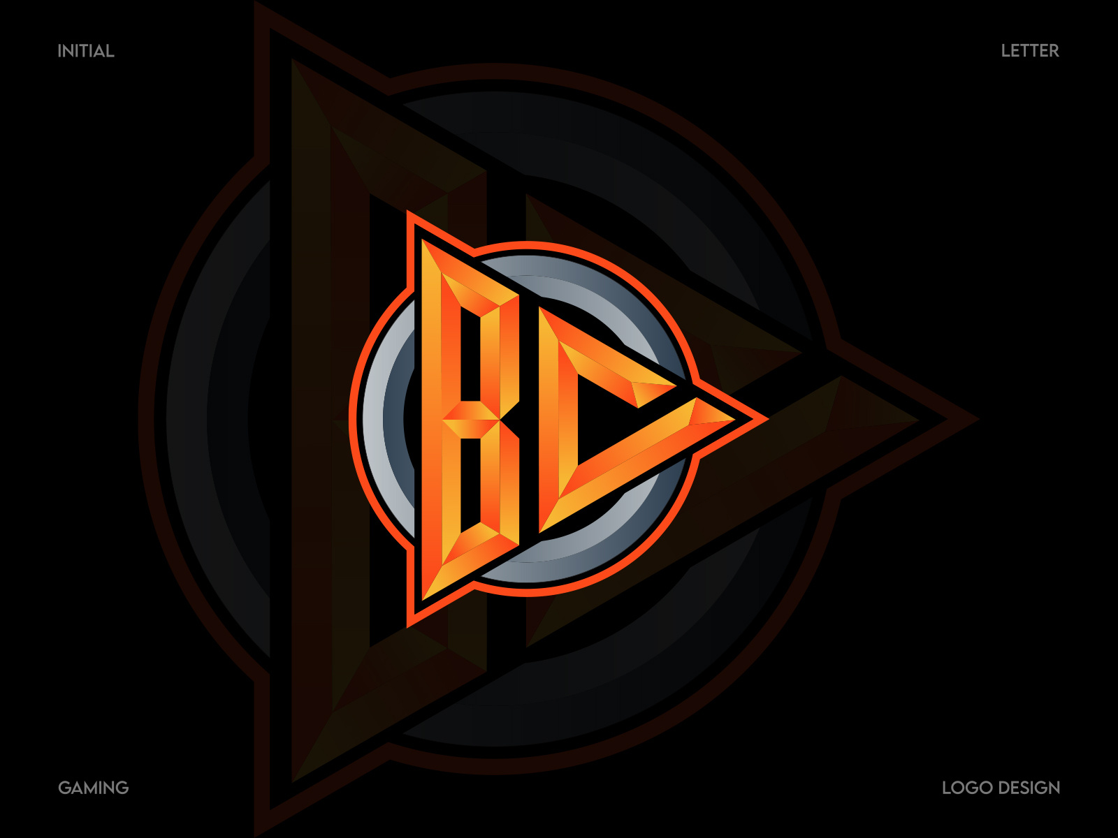 B C INITIAL LETTER GAMING LOGO DESIGN by Roshme Akther on Dribbble