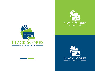 BLACK SCORES Credit Repair Logo Design