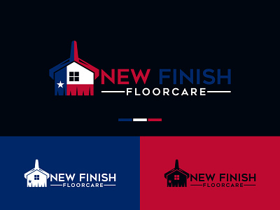 NEW FINISH FLOORCARE Logo Design