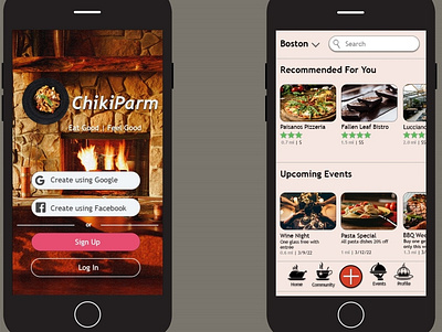 ChikiParm Wireframe app art branding clean design flat illustration minimal ui ux