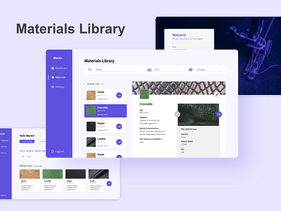 Materials Library design productdesign uidesign uiuxdesign ux