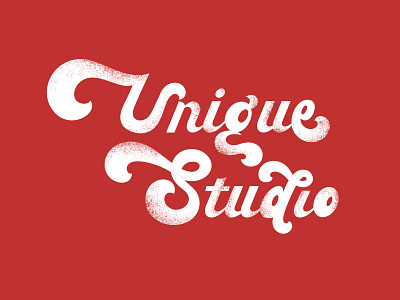 Unique Studio design font logo logotype studio typography