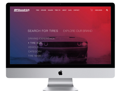 BFGoodrich desktop desktop design ui ux webdesign