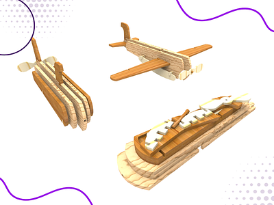 Submaplane 3d 3d modeling 3d rendering industrial design toy design woodworking