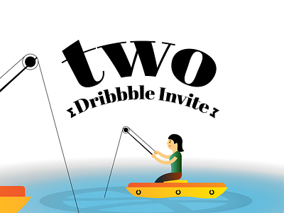 2 dribbble invite adobe design illustration vector