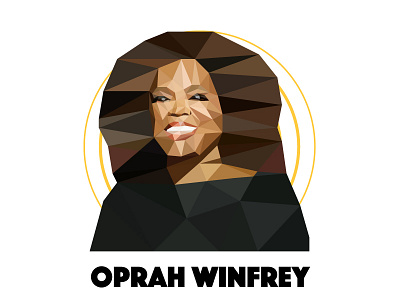 Oprah Winfrey Poly Art