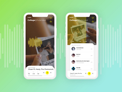 Music Streaming UI adobe adobe xd design mockup music app player ui