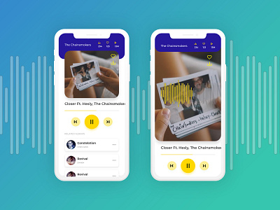 Music Streaming UI 2.0 adobe adobe xd design mockups music app music player ui