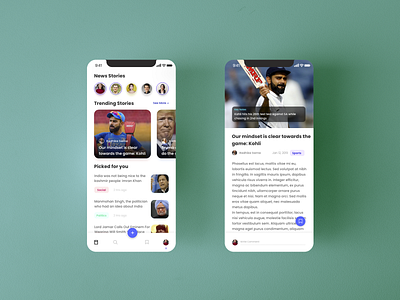 News App adobe adobe xd design mockup typography ui ux virat