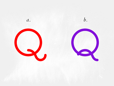 Môme : type — Q close-up