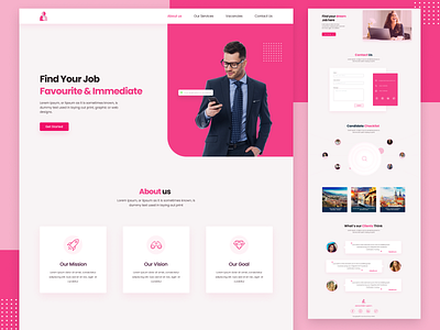 Recruitment Agency Landing Page landing page ux