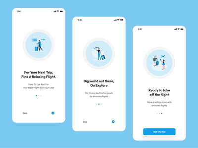 Flight Onboarding App Screen app design branding flight onboarding mobile app onboarding app screens onboarding flight app onboarding screens ticket onboarding ui uiux design welcome screens