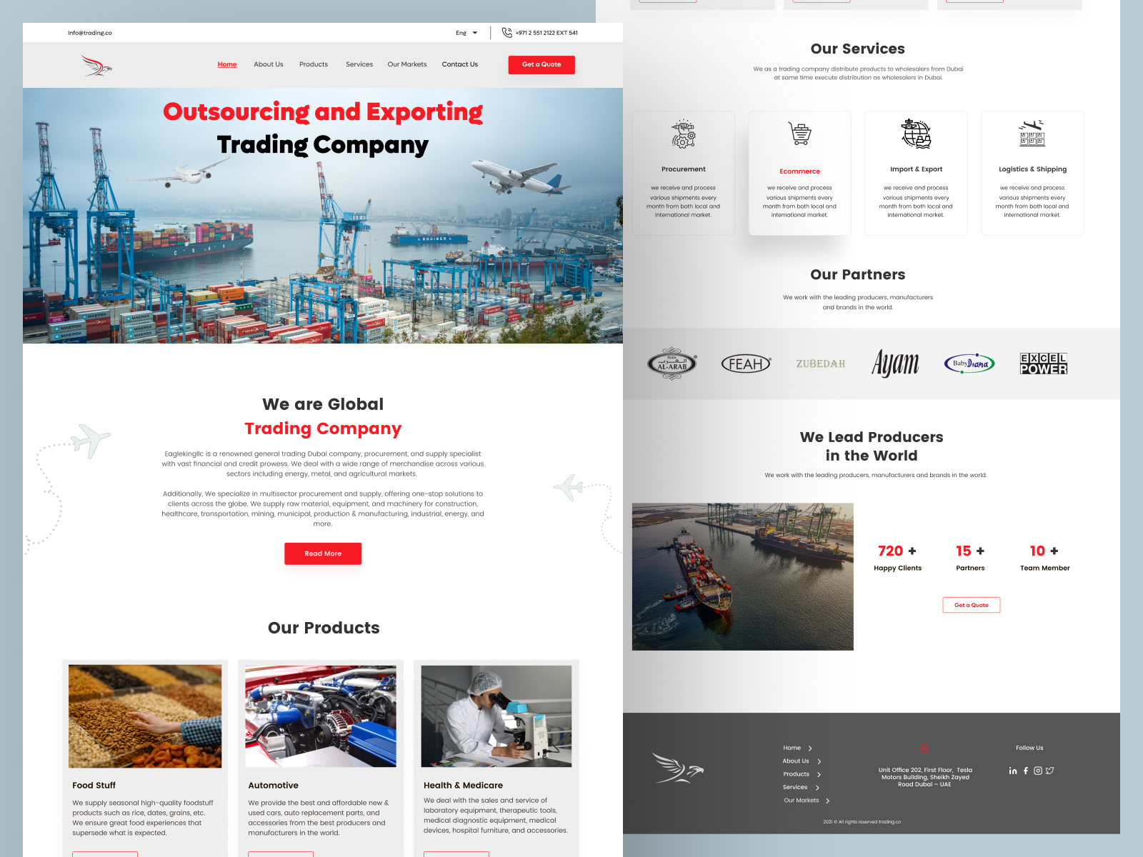 export-trading-company-website-design-by-husnain-jaleel-on-dribbble