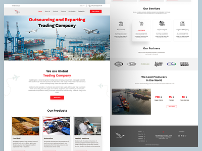 Export Trading Company Website Design