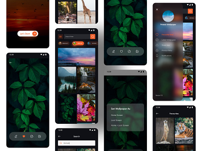 Wallpaper Mobile App Design UIUX