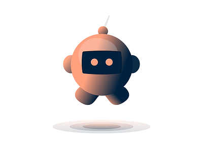 Fat Bot :) bot icon illustration